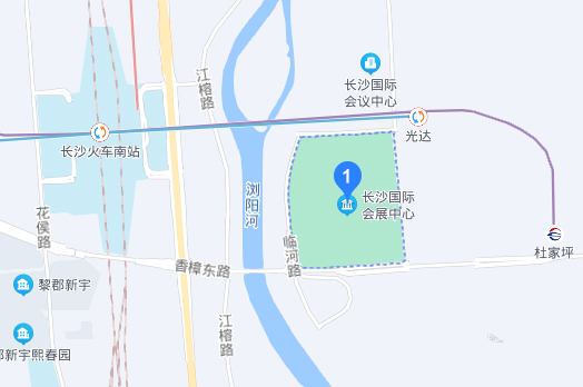 长沙家博会展馆(国际会展中心)交通